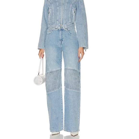 GRLFRND Mariah Wide Leg Racer Jean - Picture 1 of 13